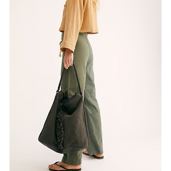 Free People Canvas Bucket Bag - Picture 7 of 8